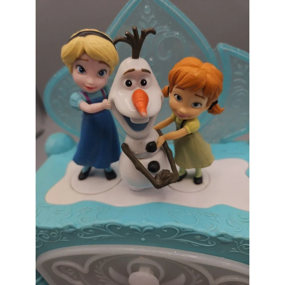 Disney Frozen Do You Want to Build A Snowman Jewelry Music Box Elsa Anna Olaf